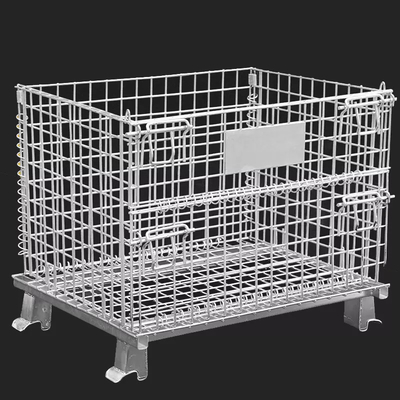 Stapelbaar Staal Mesh Containers Foldable Powder Coating