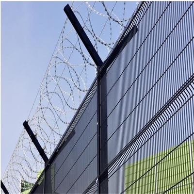 Maak 358 Mesh Anti Climb Prison Fence-Ondergedompeld Heet waterdicht Gegalvaniseerd