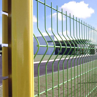 De gele 3D Gelaste Draad Mesh Garden Fence van Draadmesh fence ISO9001