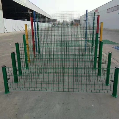 PE bedekte 3D Gelaste Draad Mesh Fence Panels 2.0mx3.0m met een laag 1.8mx3.0m