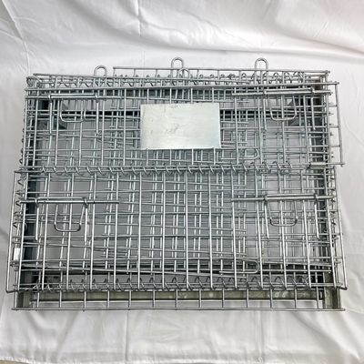 Het vouwen van Stapelbaar Mesh Pallet Cages Warehouse Grid de Doosmetaal van Q235