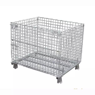 Opvouwbare Pakhuis250kg Draad Mesh Container Rack Heavy Duty