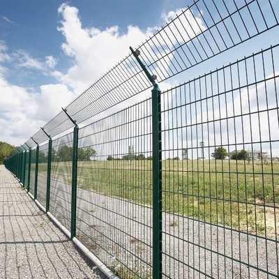 Pvc bedekte Hete Ondergedompelde 3d Draadomheining Panels 630mm2430mm met een laag Hoogte