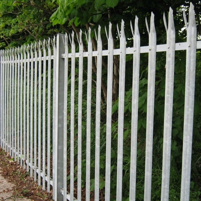 Gegalvaniseerd Staalw Pale Security Palisade Fence Wrought Ijzer 1.8m
